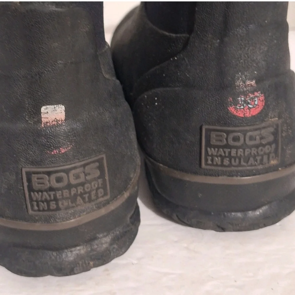 Bogs Classic High HA Black Insulated Waterproof Rubber Rain Boots Youth US 5